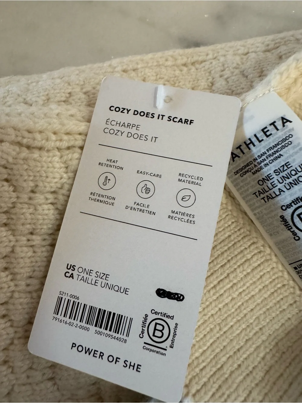 Athleta cozy does it scarf